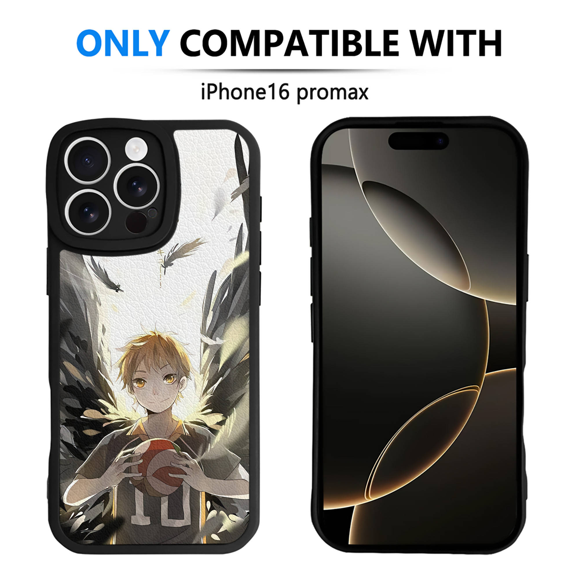 （画像用） ハイキュー!! Haikyu!! 【iPhone 16シリーズ対応】シリコンスマホケース（レザー調） 材質：シリコン